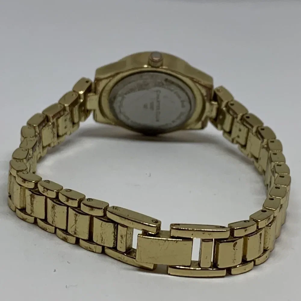 Charter Club 100087896BX Women's Gold-Tone Bracelet Analog Dial Watch NWC43